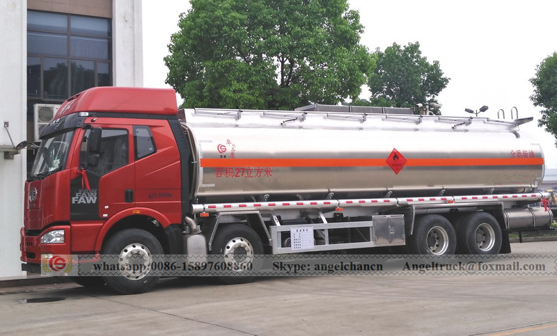 Aluminium alloy oil tank truck
