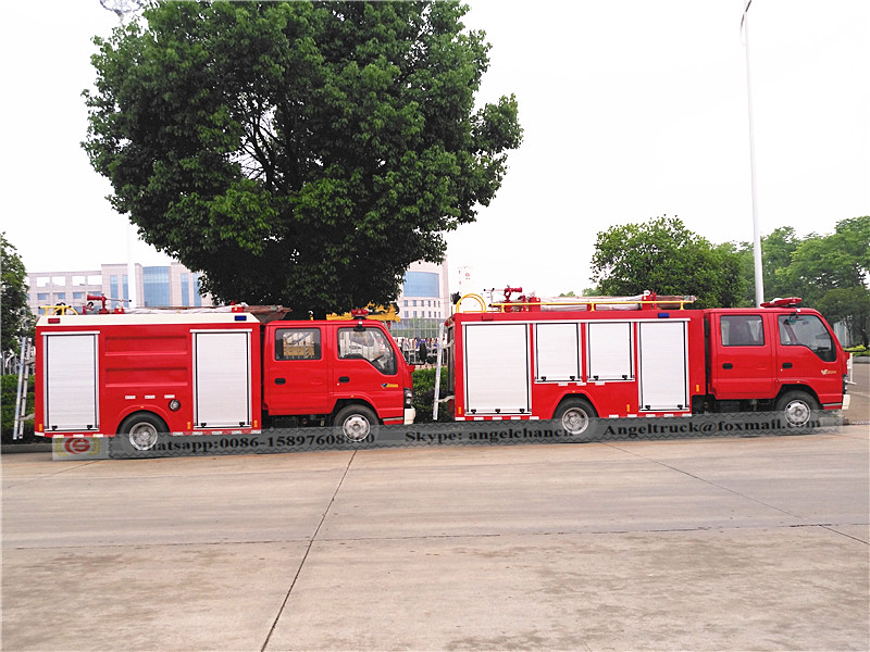 Fire fighting apparatus truck