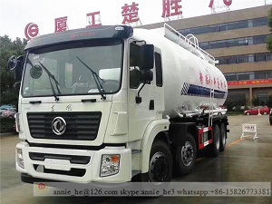 Dongfeng Aluminum Alloy Bulk Cement Tank Truck 40 cbm