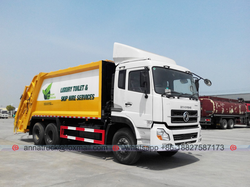 20 CBM Dongfeng Kinland Compactor Garbage - Right Front