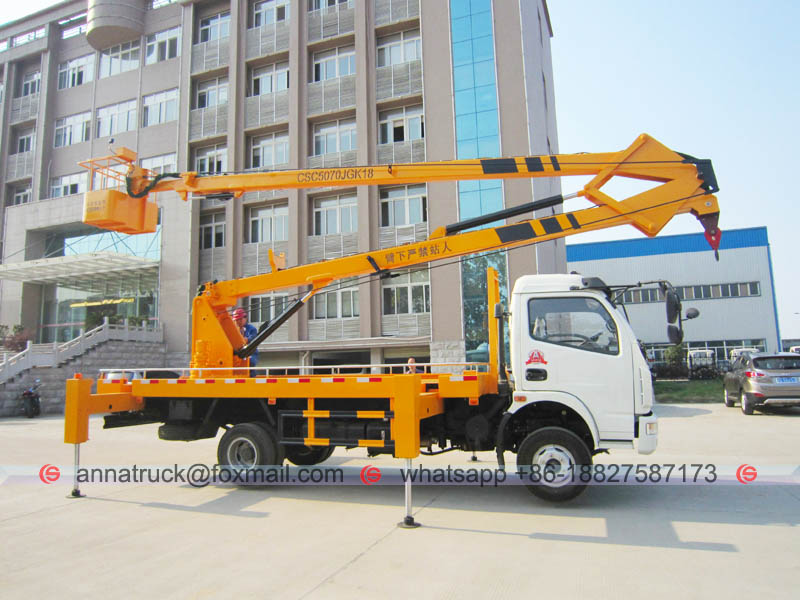 Dongfeng 12m Truck Mounted Aerial Work Platform-Right Side