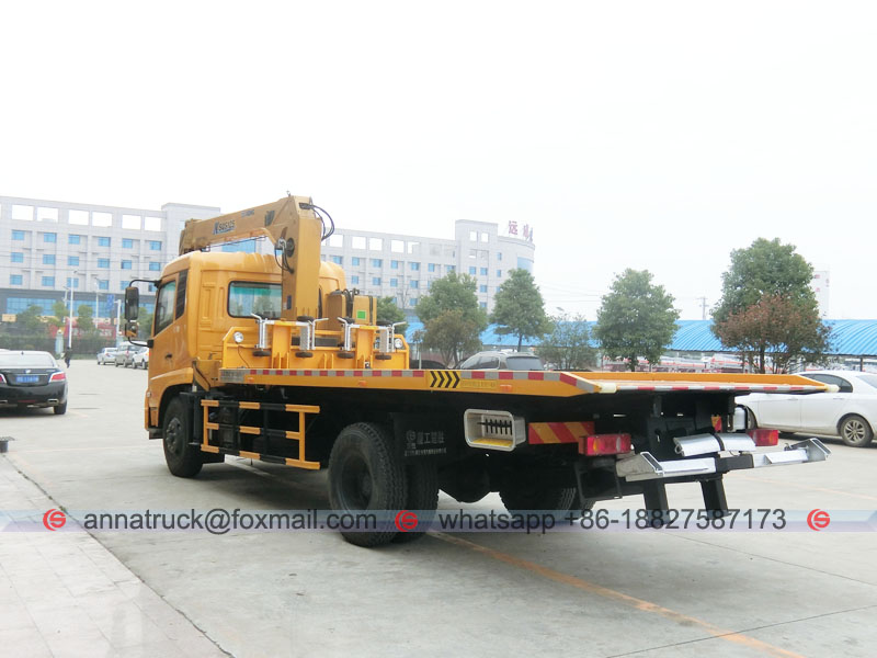 Road wrecker with crane-5
