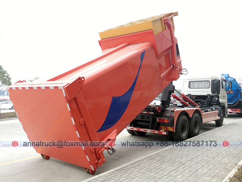 Hook Loader Compactor Garbage Truck-3