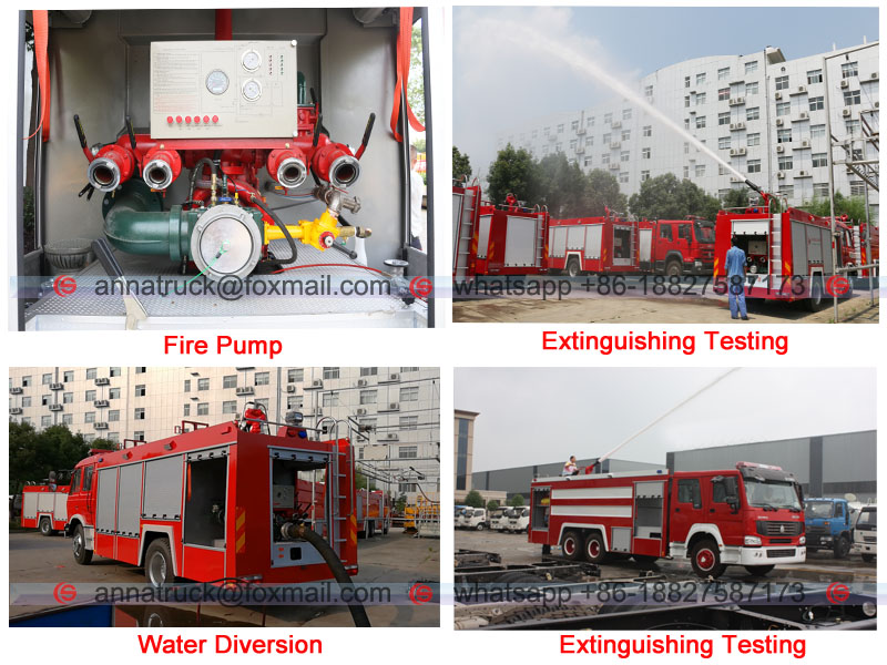 Fire fighting truck Testing 