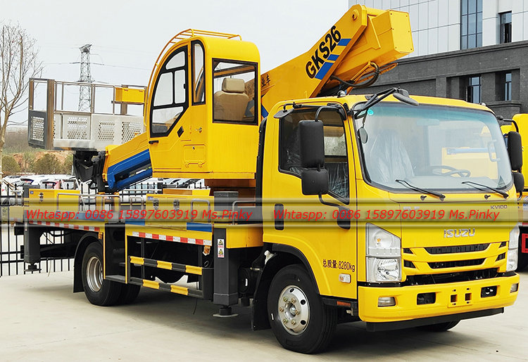 ISUZU ELF Manlifter Truck with Basket Crane