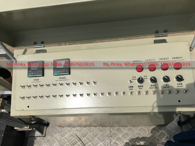 ISUZU bitument spreader Truck Operation panel