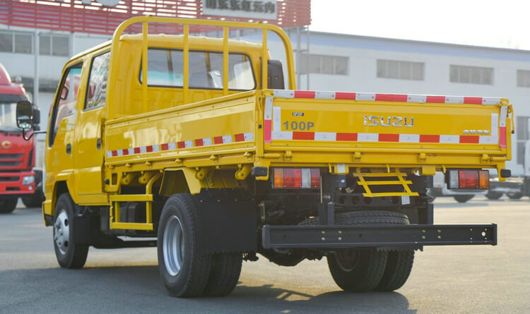 100P Double Cabin ISUZU Cargo Flatbed Truck