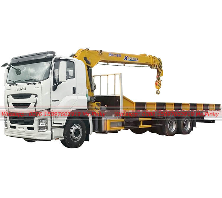 460HP ISUZU Truck Loader Crane XCMG 8Tons Lifting Crane