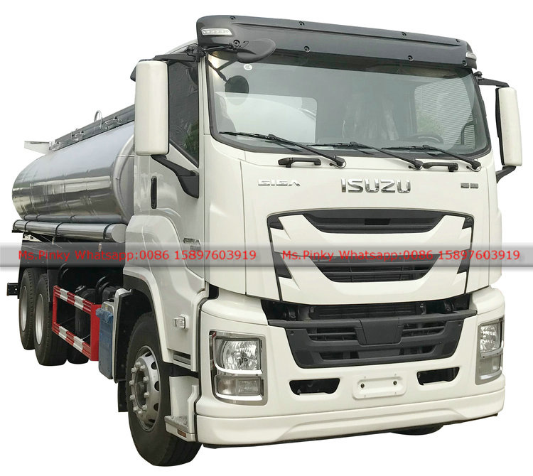 6x4 ISUZU GIGA Diesel Bowser Stainless steel Oil Tank Truck