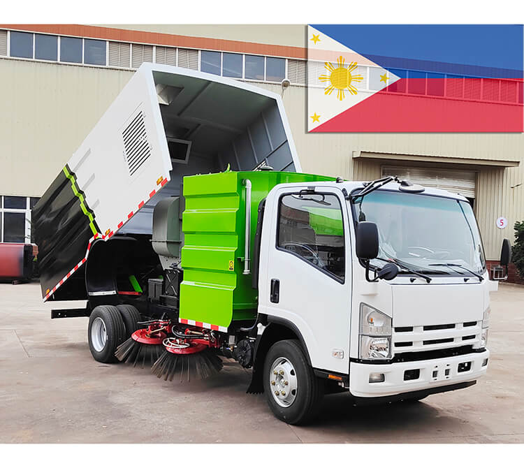 Hubei Runli produces 2 Units ISUZU 700P Road Sweepers export to the Philippines