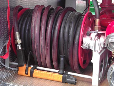 High pressure cleaning reel and high-pressure fire water gun