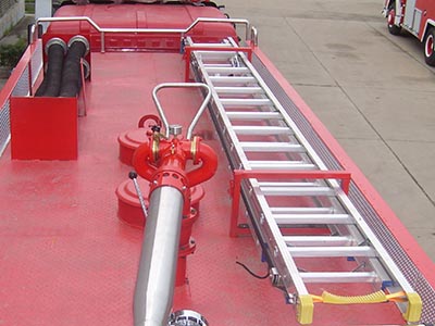 Aluminum alloy telescopic fire ladder