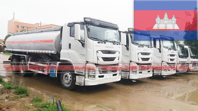 5Units ISUZU GIGA 20Tons Water Tank Truck and 10Tons ISUZU Water Truck Expor to Cambodia
