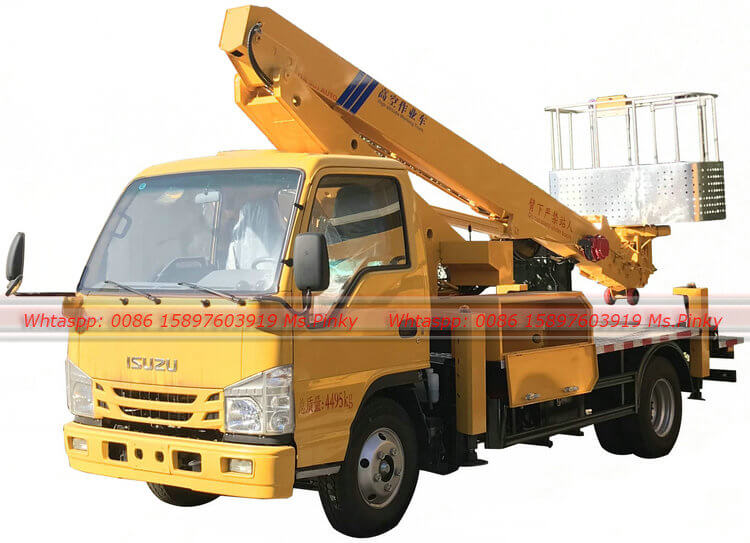   ISUZU stiff boom bucket trucks