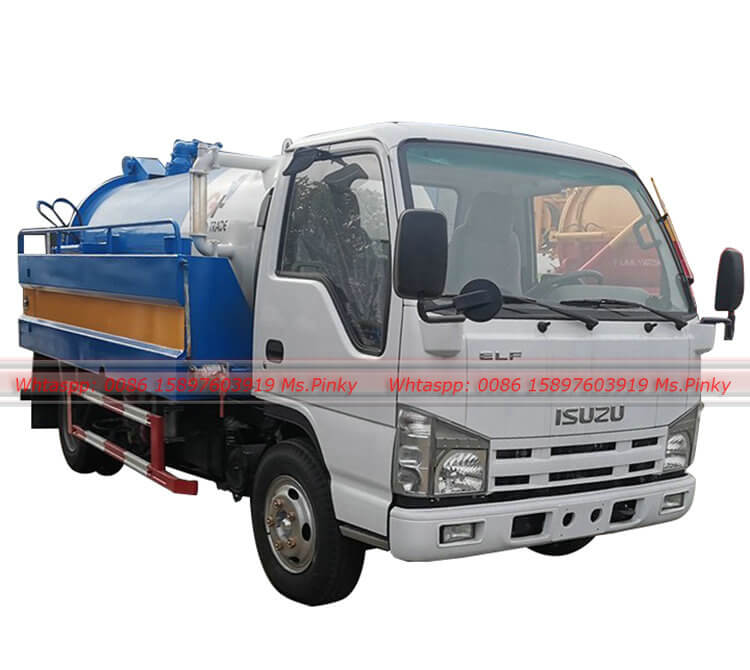 Vacuum Cesspit Tankers Mounted On ISUZU Car
