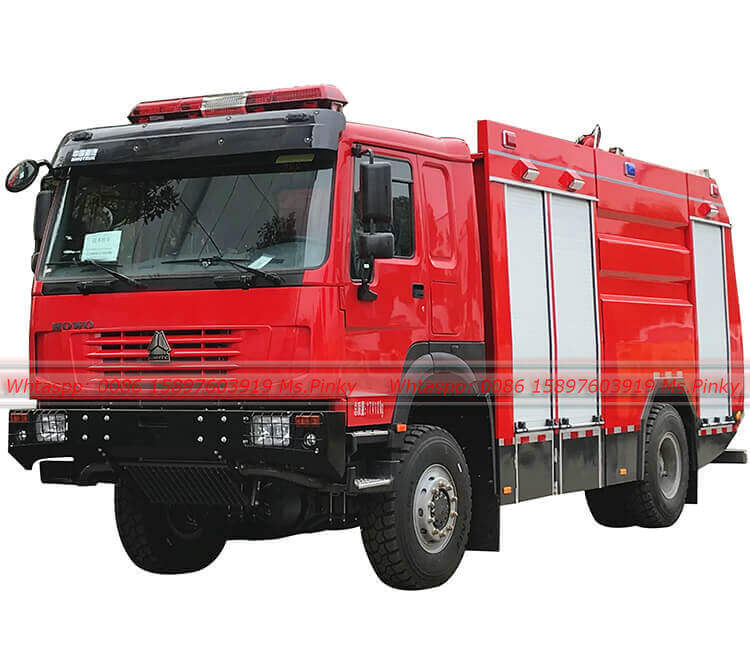 All Wheel Drive HOWO Fire Truck