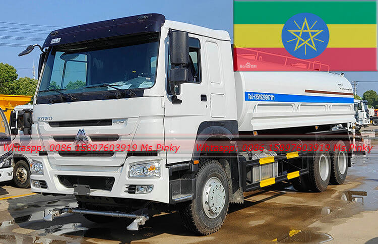 6units 400HP HOWO Truck With 20Tons Water Tank Export to Ethiopia