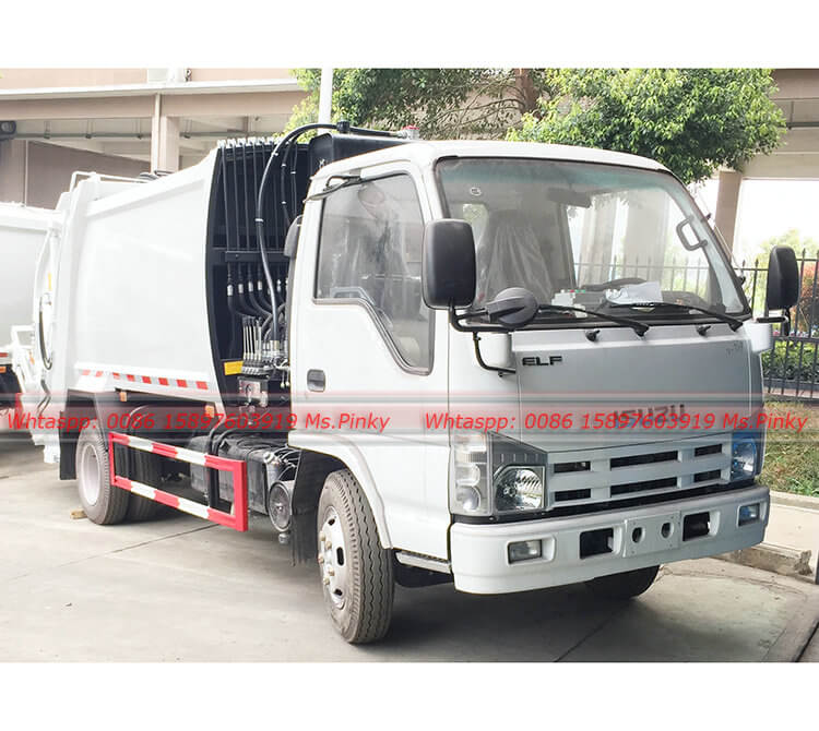 100P ISUZU Truck With Rear Loader Compressor
