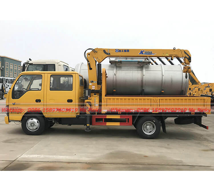 ISUZU Double Row Cabin Truck Crane
