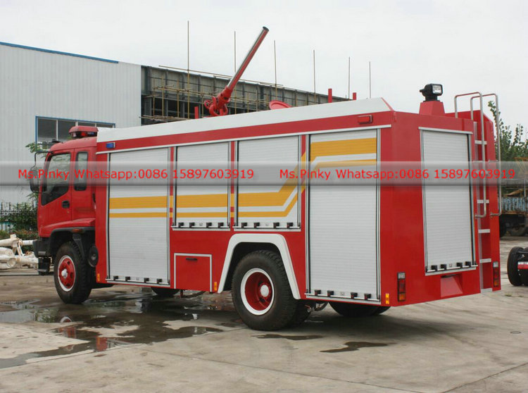 Operation Process of ISUZU Foam Fire Fighting Truck