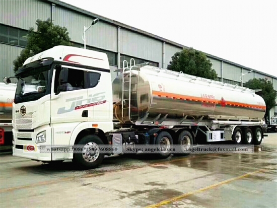 Aluminium alloy fuel tank semi trailer