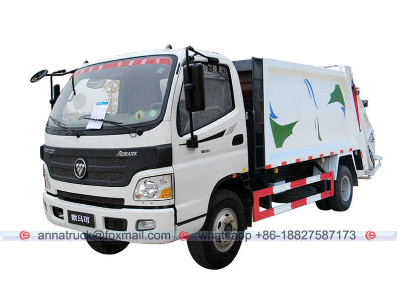 6m³ FOTN LHD or RHD Garbage Compactor Vehicle