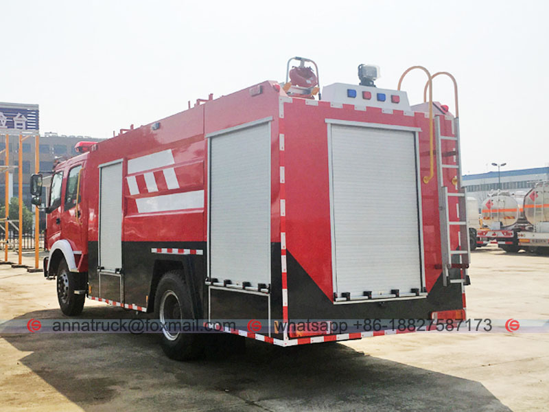 6,000 Liters Water Tank Foam Fire Truck