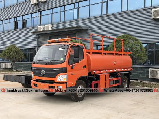 Right Hand Drive FOTON 6,000 Liters Oil Lorry Truck