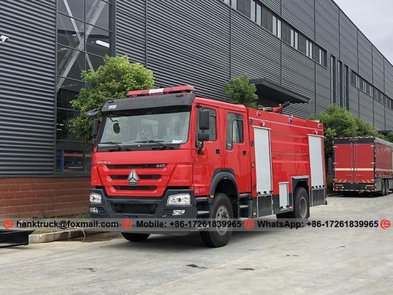 SINOTRUK HOWO 8,000 Liters Water Bowser Fire Engine