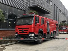 SINOTRUK HOWO 8,000 Liters Foam and Water Fire Extinguishing Truck
