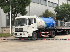 DONGFENG 10,000 Liters Sewage Tanker Truck with SIHI Pump