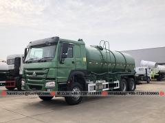 Right Hand Drive SINOTRUK 16,000 Liters Vacuum Truck with JUROP Pump