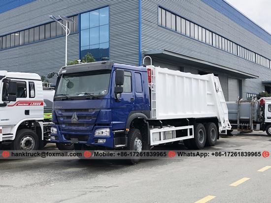 SINOTRUK HOWO 20 CBM Refuse Collection Compactor Truck to DR Congo