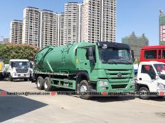 SINOTRUK 18,000 Liters Vacuum Truck with Traction Winch and Jet Pump