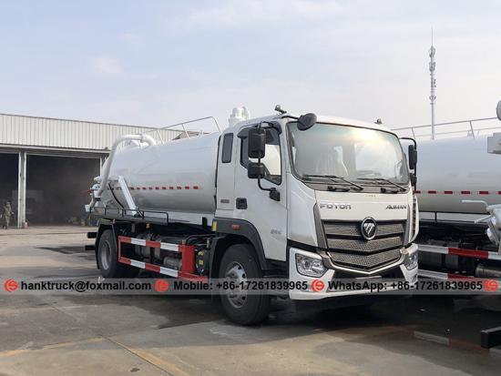 FOTON 11,000 Liters Cesspit Services Truck with Cummins Engine