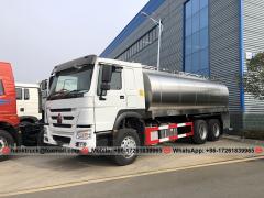 RHD SINOTRUK HOWO 15,000 Liters Milk Transport Truck