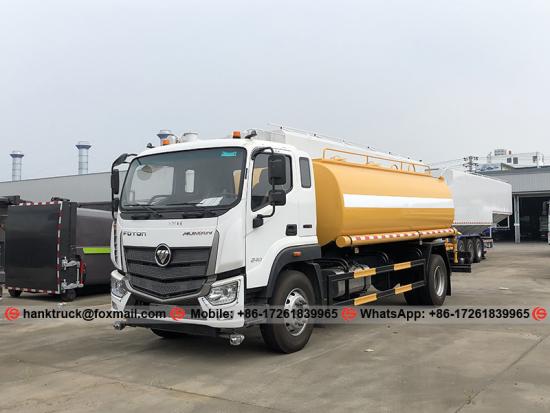 FOTON Left Hand Drive 12,000 Liters Water Bowser Truck