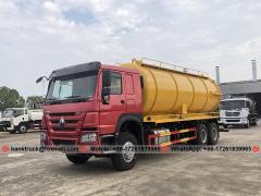 SINOTRUK HOWO 20,000 Liters Sewage Suction Truck with Italy Jurop Pump