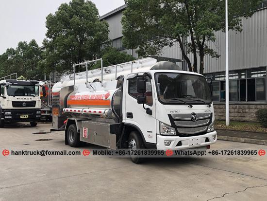 FOTON 4,000 Liters Aluminum Alloy Diesel Tanker Truck