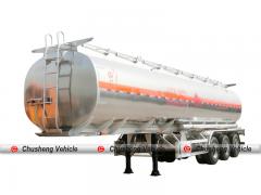 Aluminium alloy fuel tank semi trailer