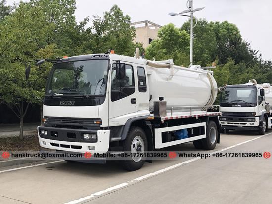 ISUZU 10,000 Liters Vacuum Suction Truck with Italy MORO Pump