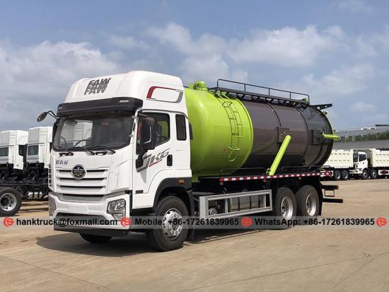 FAW JK6 20,000 Liters Vacuum Truck with Dual Pump
