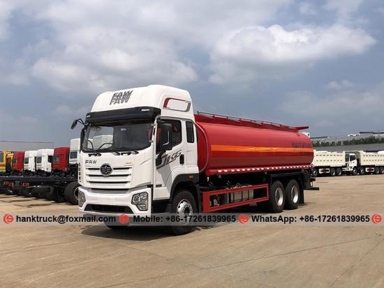 FAW JK6 25,000 Liters Oil Transport Truck with 3 Compartments
