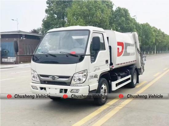 6m³ FOTN LHD or RHD Garbage Compactor Vehicle