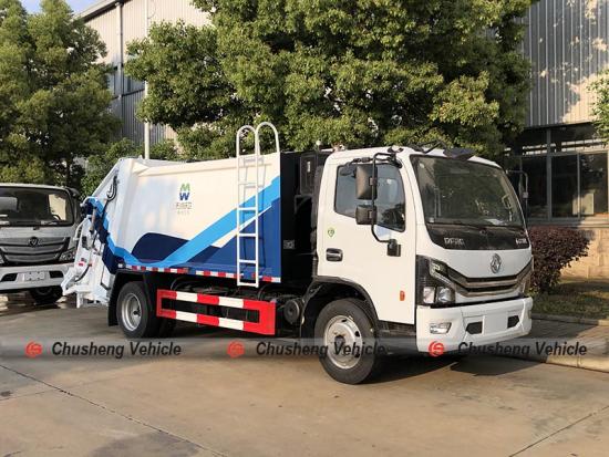 6CBM Dongfeng Garbage Compactor Truck