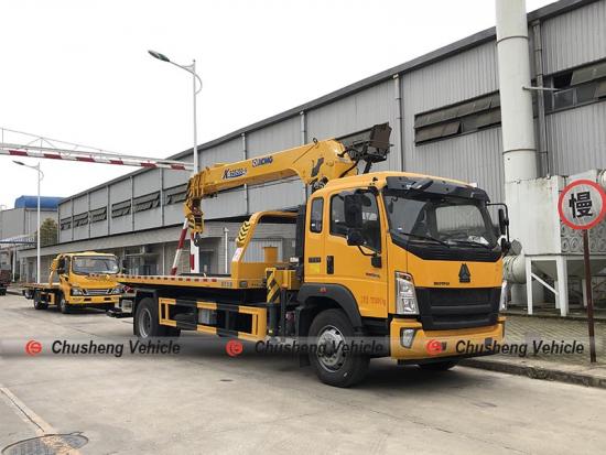 SINOTRUK HOWO Road Wrecker Mounted Crane