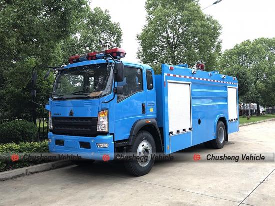 Water and Foam Fire Fighting Truck