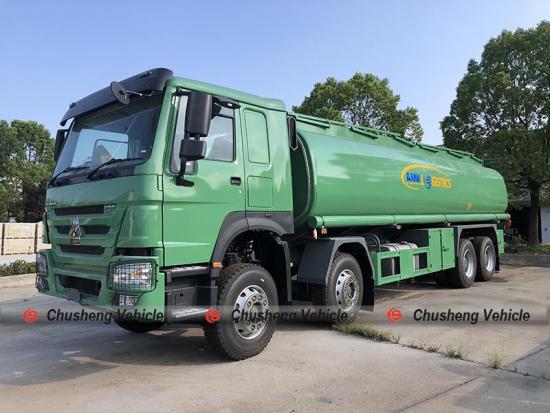 RHD SINOTRUK HOWO 25,000 Liters Fuel Tanker Truck for Tanzania