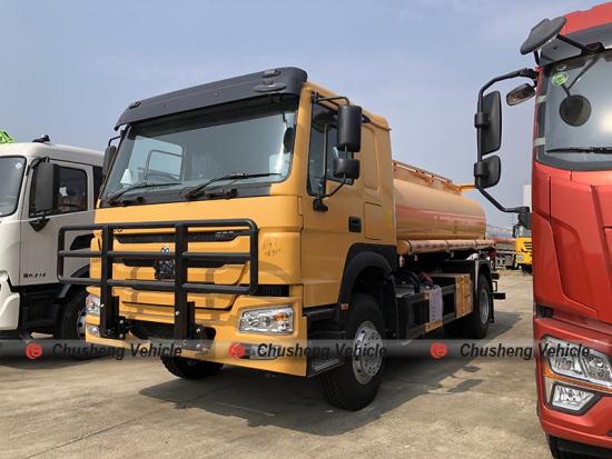 RHD SINOTRUK HOWO 10,000 Liters Fuel Tanker Truck for Tanzania