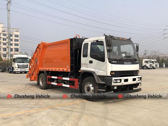 Japan ISUZU FVR 10CBM Garbage Compression Truck for Yemen